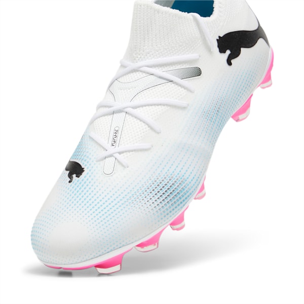 Botines de fútbol FUTURE 7 MATCH FG/AG para hombre, PUMA White-PUMA Black-Poison Pink, large-ARG