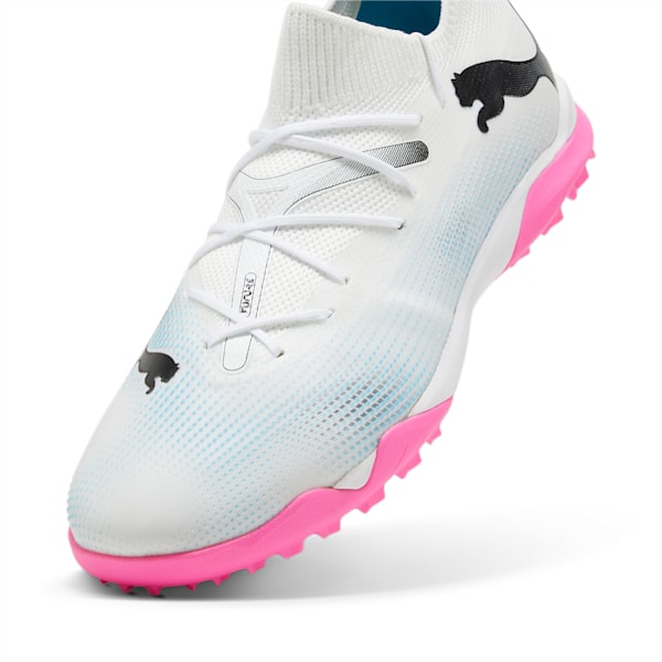 Botines de fútbol FUTURE 7 MATCH TT, PUMA White-PUMA Black-Poison Pink, large-ARG