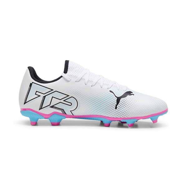Botines de fútbol FUTURE 7 PLAY FG/AG, PUMA White-PUMA Black-Poison Pink, large-ARG