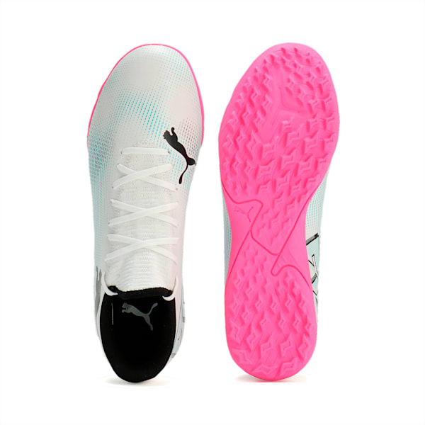 Botines de futsal FUTURE 7 PLAY TT, PUMA White-PUMA Black-Poison Pink, large-ARG