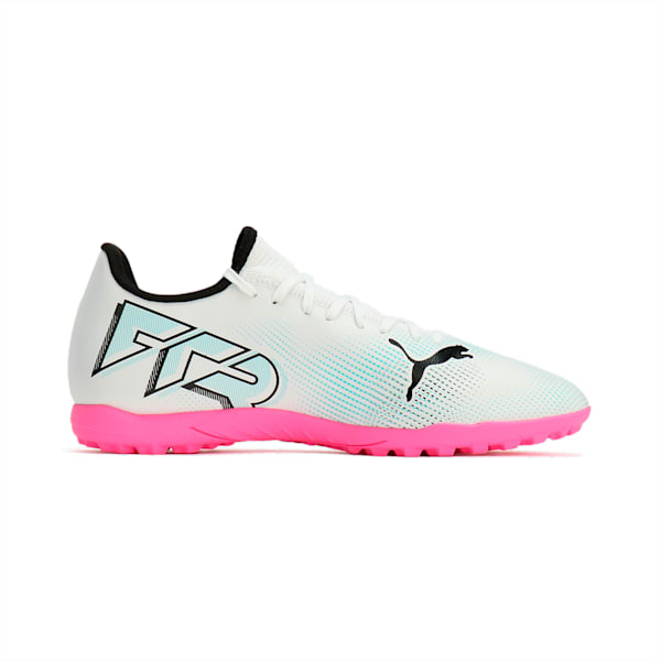 Botines de futsal FUTURE 7 PLAY TT, PUMA White-PUMA Black-Poison Pink, large-ARG