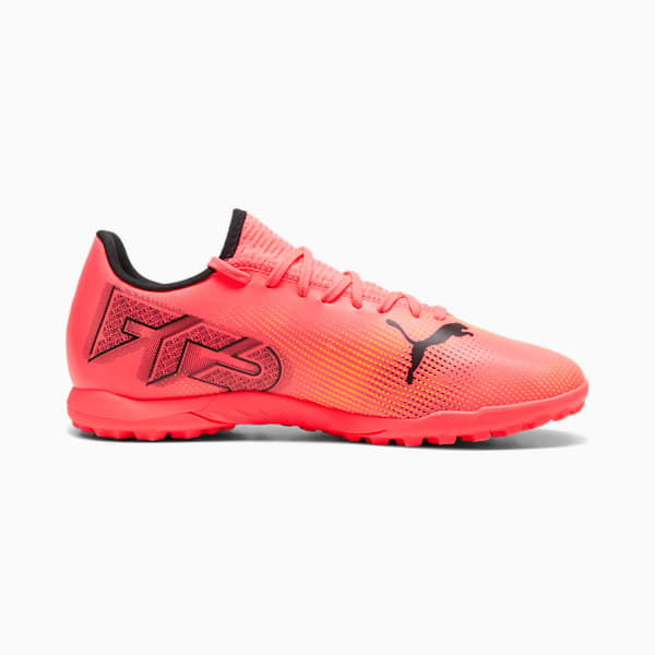Botines de futsal FUTURE 7 PLAY TT, Sunset Glow-PUMA Black-Sun Stream, large-ARG