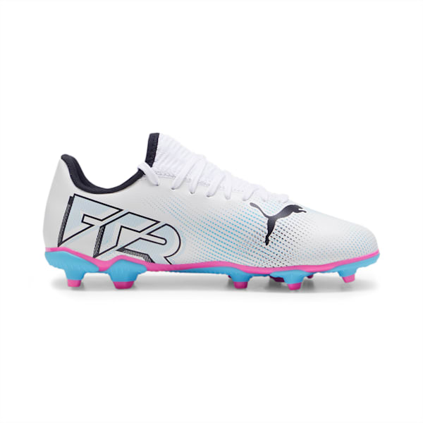 Botines de fútbol FUTURE 7 PLAY FG/AG Jr ADP, PUMA White-PUMA Black-Poison Pink, large-ARG