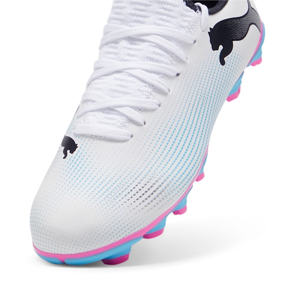 Botines de fútbol FUTURE 7 PLAY FG/AG Jr ADP, PUMA White-PUMA Black-Poison Pink, large-ARG