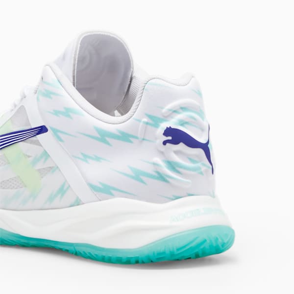 Accelerate NITRO™SQD W+ Indoor Shoes Women, PUMA White-Electric Peppermint-Fizzy Apple, large-ZAF