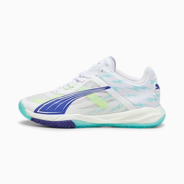 Accelerate NITRO™SQD W+ Indoor Shoes Women, PUMA White-Electric Peppermint-Fizzy Apple, large-ZAF