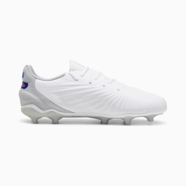 Tacos de futbol KING MATCH FG/AG, PUMA White-Bluemazing-Flat Light Gray, large-MEX