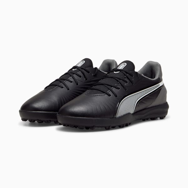 Tacos de futbol KING MATCH TT, PUMA Black-PUMA White-Cool Dark Gray, large-MEX