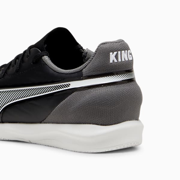 KING MATCH IT Football Boots Youth, PUMA Black-PUMA White-Cool Dark Gray, large-MEX