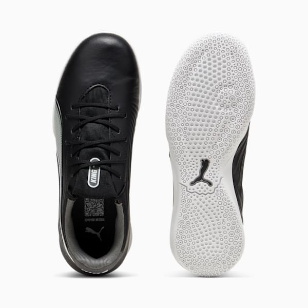 KING MATCH IT Football Boots Youth, PUMA Black-PUMA White-Cool Dark Gray, large-MEX