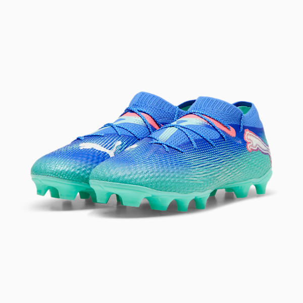 FUTURE 7 PRO+ FG/AG Football Boots, Bluemazing-PUMA White-Electric Peppermint, large-MEX