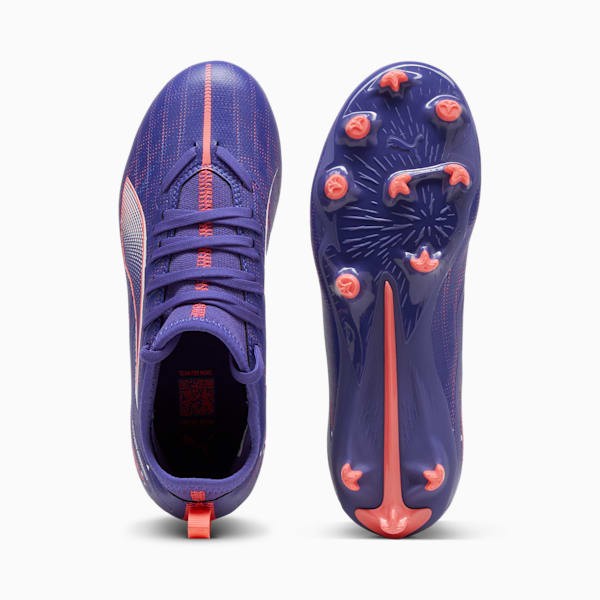 ULTRA 5 MATCH FG/AG Football Boots Youth, Lapis Lazuli-PUMA White-Sunset Glow, large-MEX