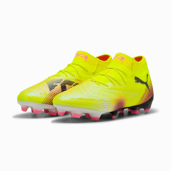 FUTURE 8 ULTIMATE FG Football Boots Unisex, Yellow Alert-PUMA Black-Sun Struck, large-ZAF