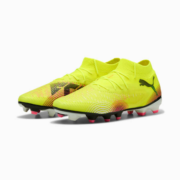 FUTURE 8 PRO FG/AG Football Boots Unisex, Yellow Alert-PUMA Black-Sun Struck, large-ZAF
