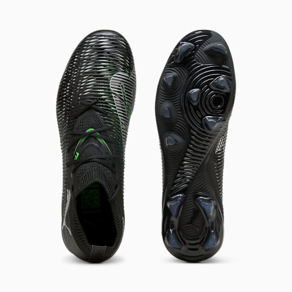 Tacos de fútbol FUTURE 8 MATCH FG/AG, PUMA Black-Cool Light Gray-Fluo Green, large-MEX