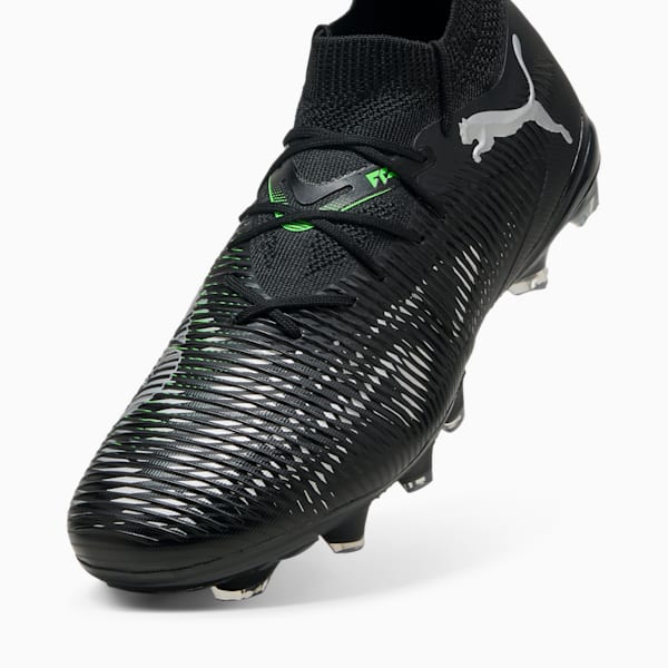 FUTURE 8 MATCH FG/AG Football Boots, PUMA Black-Cool Light Gray-Fluo Green, large-ZAF