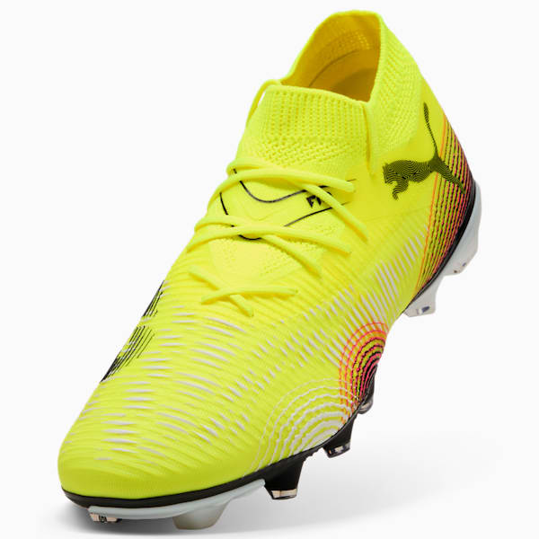 FUTURE 8 MATCH FG/AG Football Boots Unisex, Yellow Alert-PUMA Black-Sun Struck, large-ZAF