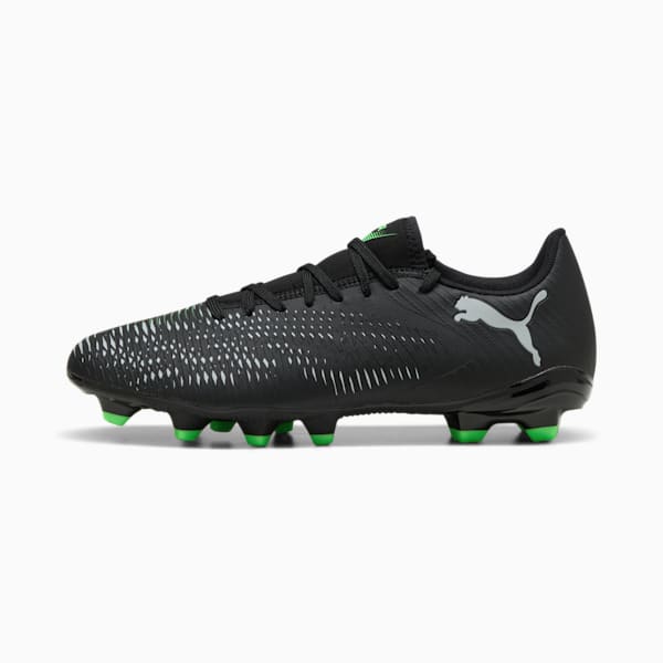 FUTURE 8 PLAY FG/AG Football Boots, PUMA Black-Cool Light Gray-Fluo Green, large-ZAF