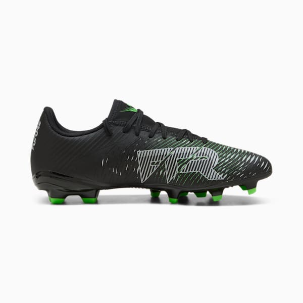 FUTURE 8 PLAY FG/AG Football Boots, PUMA Black-Cool Light Gray-Fluo Green, large-ZAF