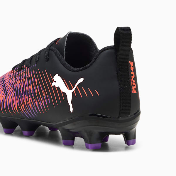 FUTURE 8 PLAY FG/AG Football Boots Youth, PUMA Black-PUMA White-Glowing Red, large-ZAF