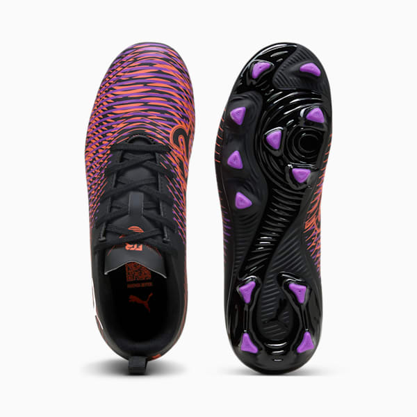 FUTURE 8 PLAY FG/AG Football Boots Youth, PUMA Black-PUMA White-Glowing Red, large-ZAF