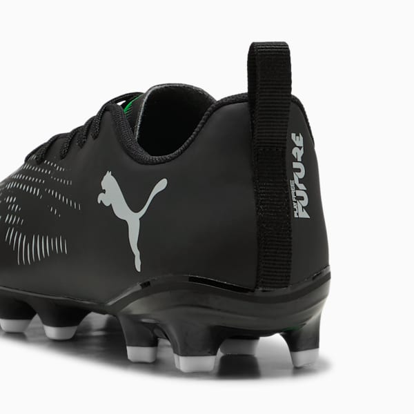 Botas de fútbol FUTURE 8 PLAY FG/AG para jóvenes, PUMA Black-Cool Light Gray-Fluo Green, large-MEX