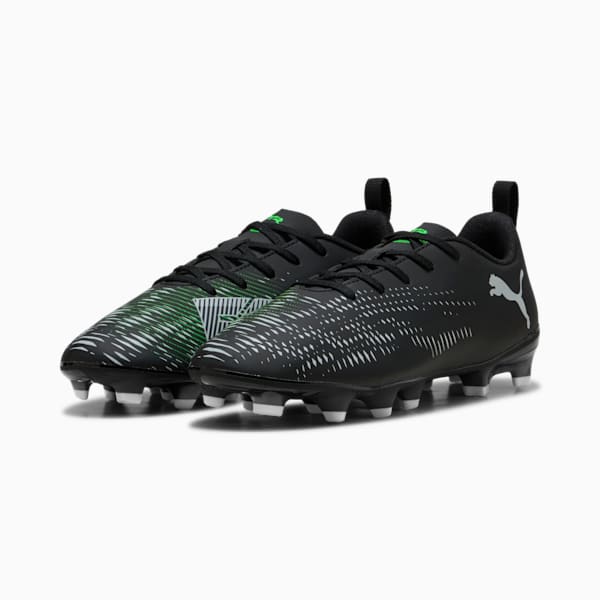 Botas de fútbol FUTURE 8 PLAY FG/AG para jóvenes, PUMA Black-Cool Light Gray-Fluo Green, large-MEX