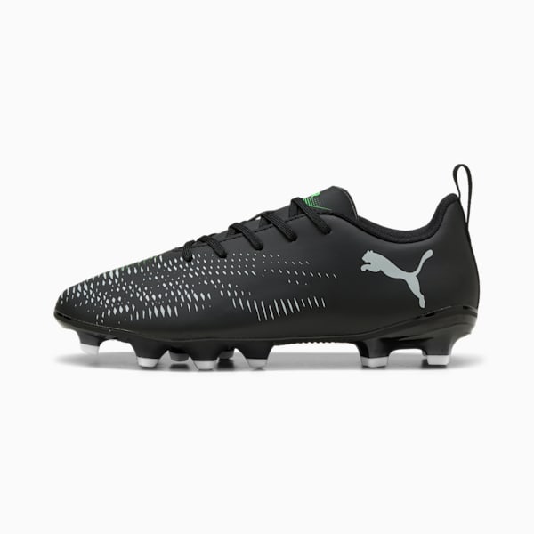 Botas de fútbol FUTURE 8 PLAY FG/AG para jóvenes, PUMA Black-Cool Light Gray-Fluo Green, large-MEX