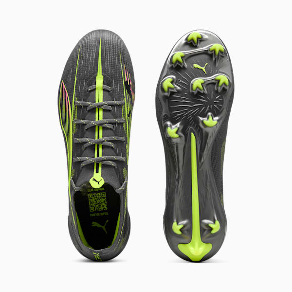 ULTRA 5 ULTIMATE FG Football Boots Unisex, Matte Aged Silver-Yellow Alert-Sun Struck, large-ZAF