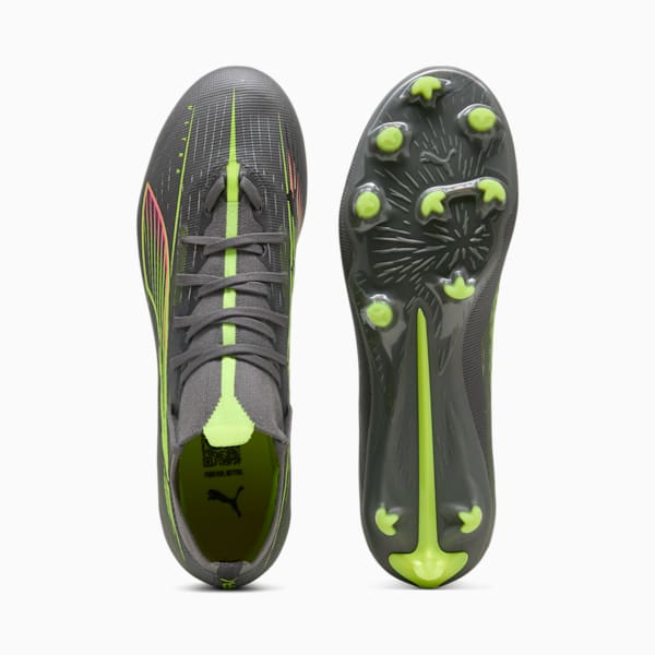 ULTRA 5 MATCH+ FG/AG Football Boots Unisex, Matte Aged Silver-Yellow Alert-Puma Aged Silver, large-ZAF