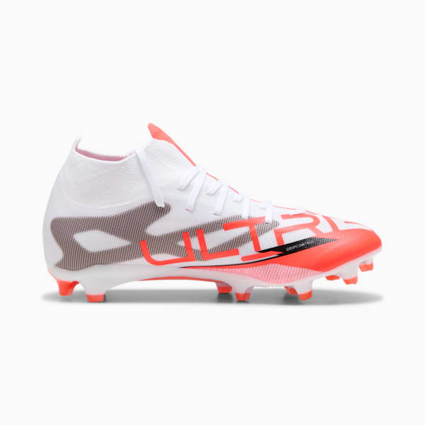 ULTRA 5 MATCH+ FG/AG Football Boots Women, PUMA White-PUMA Black-Glowing Red, large-ZAF