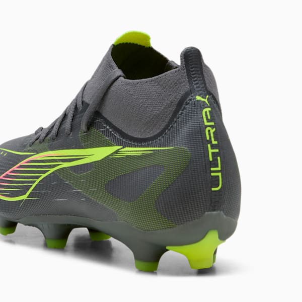 Tacos de fútbol ULTRA 5 MATCH+ FG/AG Mujer, Matte Aged Silver-Yellow Alert-Puma Aged Silver, large-MEX