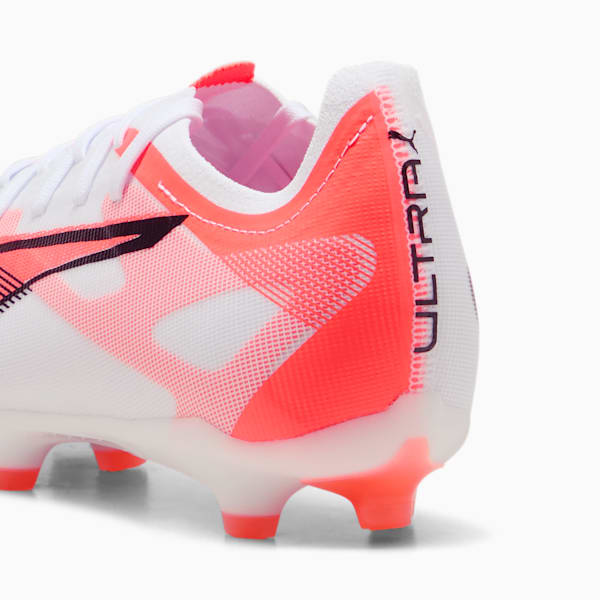 ULTRA 5 MATCH FG/AG Football Boots, PUMA White-PUMA Black-Glowing Red, large-ZAF