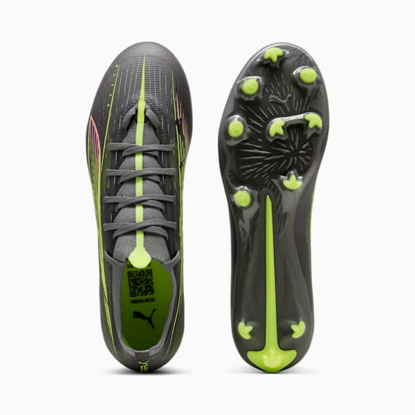 ULTRA 5 MATCH FG/AG Football Boots Unisex, Matte Aged Silver-Yellow Alert-Puma Aged Silver, large-ZAF