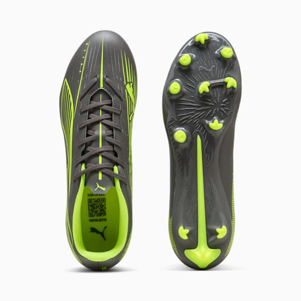 ULTRA 5 PLAY FG/AG Football Boots Unisex, Matte Aged Silver-Yellow Alert-Puma Aged Silver, large-ZAF