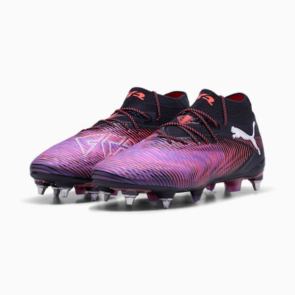 FUTURE 8 ULTIMATE MxSG Football Boots, PUMA Black-PUMA White-Glowing Red, large-ZAF