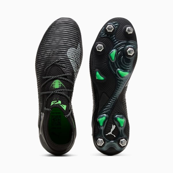 FUTURE 8 ULTIMATE MxSG Football Boots, PUMA Black-Cool Light Gray-Fluo Green, large-ZAF