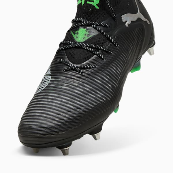 FUTURE 8 ULTIMATE MxSG Football Boots, PUMA Black-Cool Light Gray-Fluo Green, large-ZAF