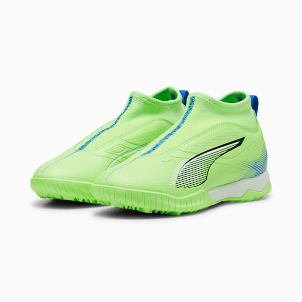 Botines de futsal ULTRA 5 MATCH+LLTT+MidJr ADP, Fizzy Apple-PUMA White-Bluemazing, large-ARG