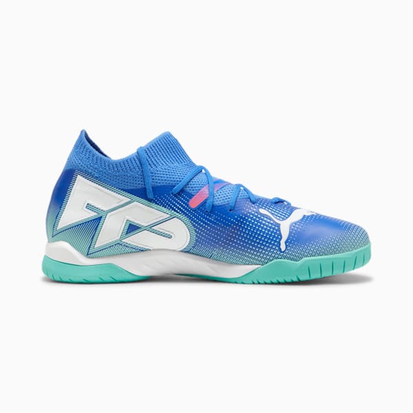 Botines Future 7 Match IT+Midjr, Bluemazing-PUMA White-Electric Peppermint, large-ARG