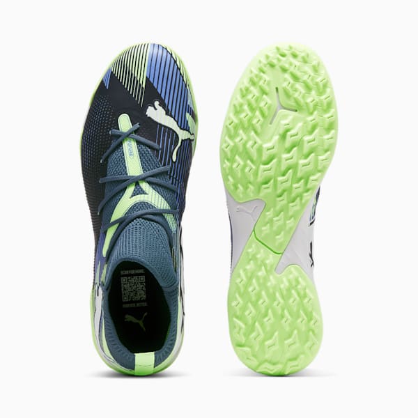 Botines de futsal Future 7 Match TT para mujer, Gray Skies-PUMA White-Fizzy Apple, large-ARG