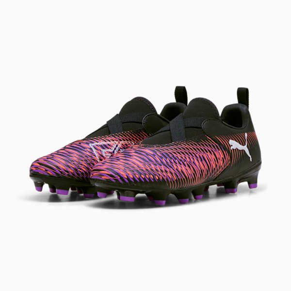 FUTURE 8 MATCH LL FG/AG Football Boots Youth, PUMA Black-PUMA White-Glowing Red, large-MEX