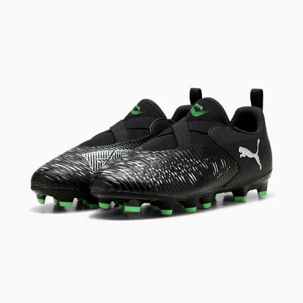 Tacos de fútbol FUTURE 8 MATCH LL FG/AG Juvenil, PUMA Black-Cool Light Gray-Fluo Green, large-MEX
