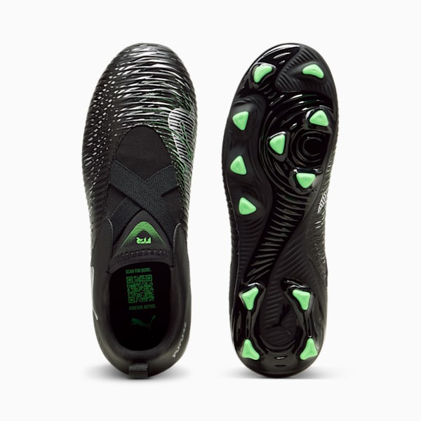 Tacos de fútbol FUTURE 8 MATCH LL FG/AG Juvenil, PUMA Black-Cool Light Gray-Fluo Green, large-MEX