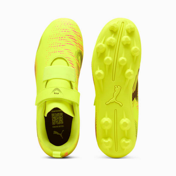 Tacos de fútbol adolescentes FUTURE 8 PLAY V FG/AG RB, Yellow Alert-PUMA Black-Sun Struck, large-MEX