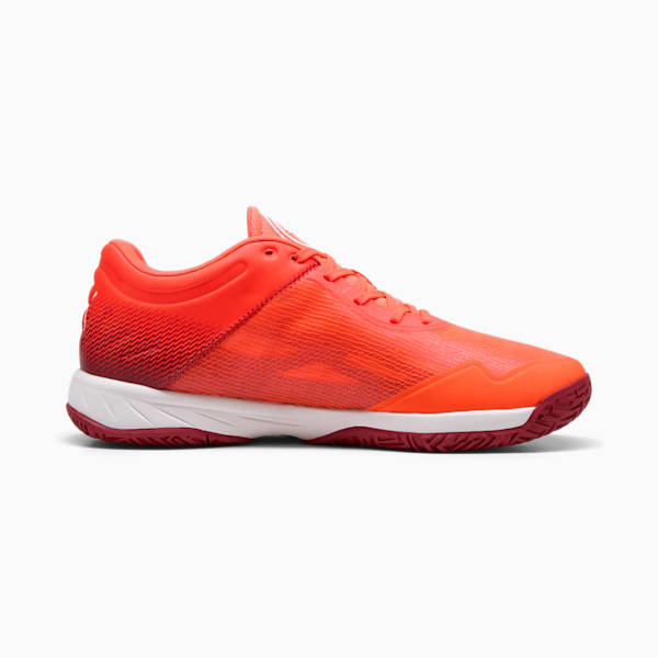 Accelerate Turbo Handball Shoes Unisex, Glowing Red-PUMA White-Dark Crimson-PUMA Black, large-ZAF