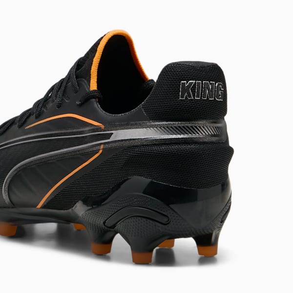 KING ULTIMATE FG/AG Football Boots, PUMA Black-Heat Fire-PUMA Silver, large-ZAF