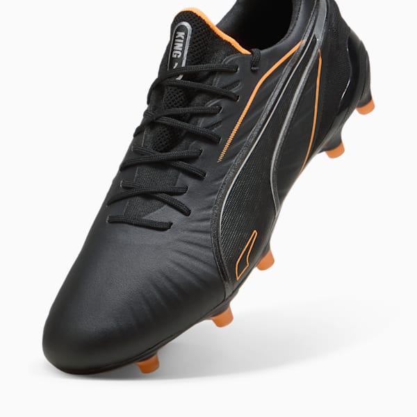 KING ULTIMATE FG/AG Football Boots, PUMA Black-Heat Fire-PUMA Silver, large-ZAF