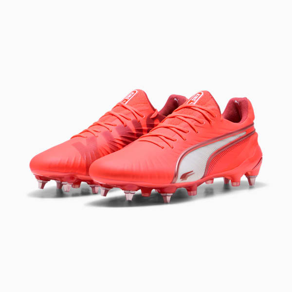 KING ULTIMATE MxSG Football Boots, Glowing Red-PUMA White-Red Fire, large-ZAF