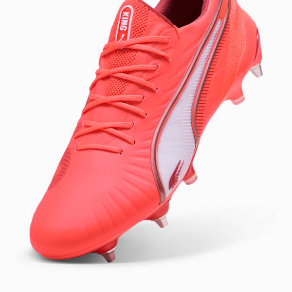 KING ULTIMATE MxSG Football Boots, Glowing Red-PUMA White-Red Fire, large-ZAF
